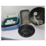 Misc Lot-Basins, Alum Roaster,Mugs,Metal Tray&more