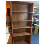 Pressed Wood Bookcase w/4 shelves-30"Wx12Dx72H