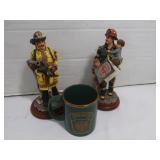 2 Red Hats of Courage Figurines-Hero II,Ready for