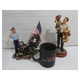 Red Hats of Courage 9" Figurine(loose policeman)