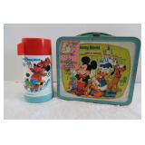 Vintage Disney World Metal Lunchbox w/Thermos