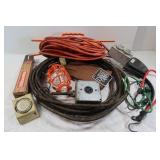 Extension Cords, Timer, Gloves