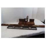 Vintage Stanley Level(2513HB), Miter Box & Level