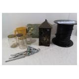 Partial Spool of RGG Cable & Outdoor Decor