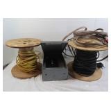 Spools of Wire, Breaker Box, & Misc Wire