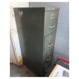 4 Drawer Metal File Cabinet 14x25x53"