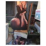 Wooden Cabinet & Dolly Parton Cardboard Stand-up