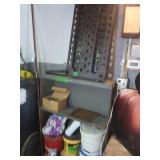 Metal Shelf Unit w/Contents-36x10x51"
