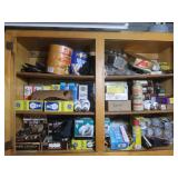 Contents of Wood Cabinet