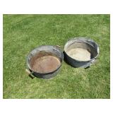 2-24"Galvanized Tubs