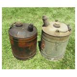 2 Vintage Gas Cans