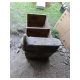 Vintage Wooden Crate w/Nuts and Bolts