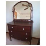 Antique Oak Dresser w/Mirror(good cond)