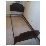 Metal Headboard&Footboard-38x76x40"(wood look)
