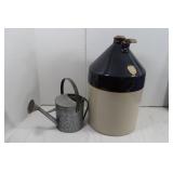 Vintage Jug Crock(broken handle)sm Vint MetalWater