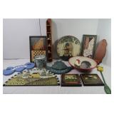 Primitive Style Decor-Clock, Bowl, Wall Decor