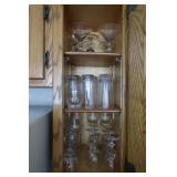 Contents of Kitchen Cabinet-Glassware