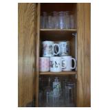 Contents of Kitchen Cabinet-Drinking,Juice,Cups