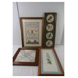 Framed Needlework & Sampler
