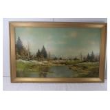 Ornately Framed Artwork-44x28x2"