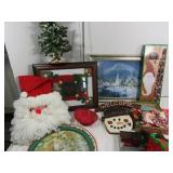 24" Frosted Christmas Tree & Decor