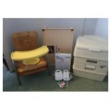 Vintage Baby Potty Chair, V-Tech Baby Monitor &