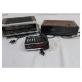 Clock Radios, Panasonic, G.E., Radio Shack