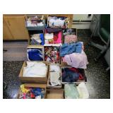 Large Lot of Quilting Fabric, Patches, &more