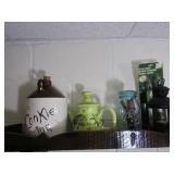 Cookie Jug-10"H, Blue Ball Jar & more