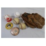 Baseball Glove, Autographed Balls