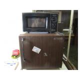 Kenmore Microwave & sm. Sanyo Refrigerator