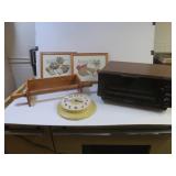 Toastmaster Toaster Oven, Clock,Paper Towel Holder