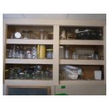 Contents of 3 Shelves incl. Cast Iron Skillet