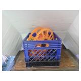 Crate w/Rope & Ext Cord