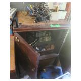Cabinet w/contents-Electronics & more