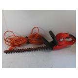 B&D Electric Hedge Trimmer & Ext Cord