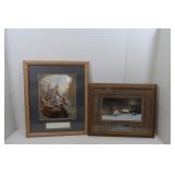 2 Framed/Matted signed Prints-21x17", 19 x24"