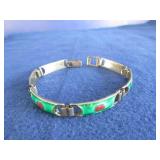 Vintage Sterling GUCCI Bracelet w/Enamel 20.9gr