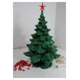 Ceramic Lighted Christmas Musical Tree w/Bulbs