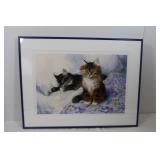 Framed Matted Print signed Cortez ©1996 25x19"