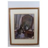Framed/Matted Signed Print F.P. Aton 1883-25x71