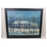 Michael Delacroix signed Framed Print-Fox Hunt