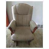 Wooden Rocker w/Cushions