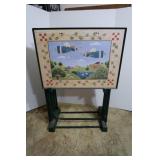 Set of 4 TV Trays w/Stand