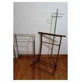 Wooden Quilt Rack, Metal Shoe Rack, Jewelry Holder