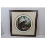 Sue Ellen Ross signed Print-Framed/Matted-26x26"