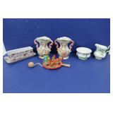 Royal Albert Coffee Creamer/Sugar,Butter Dish&more