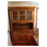 Lenoir House Solid Oak China Cupboard-51x17x81"H