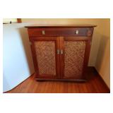 Solid Wood Wine Cabinet-33x15x35"H