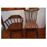 2 Solid Wood Dining Chairs